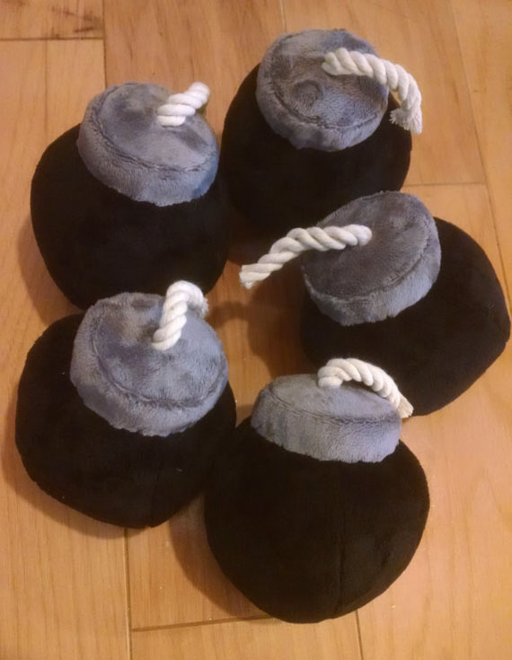 Giving guests explosives is a great idea!